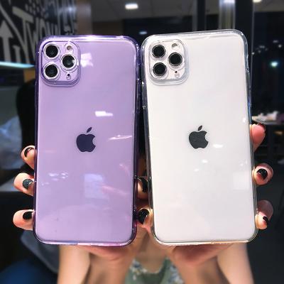 China Transparent Soft 1.5mm Clear Shockproof TPU Anti-scratch Shock Absorption Phone Case for iphone 11 12 13 pro max for sale