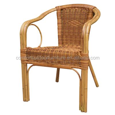 China Dia3.8mm with wire inside natural rattan bamboo chair finish look bamboo chair for sale