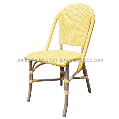 China Garden Chair Most Fashion Hand Woven Rattan Chair In Yellow Color for sale