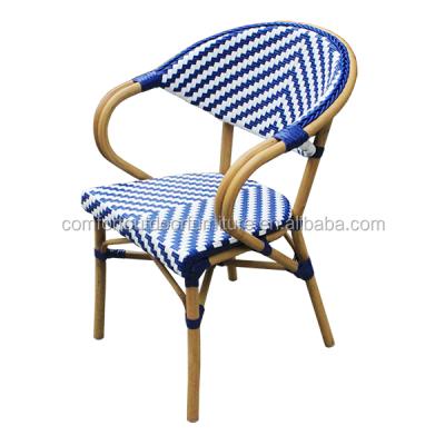 China Bamboo Garden Chair Fashion Design Faux Look Frame Cafe Shop Chair for sale