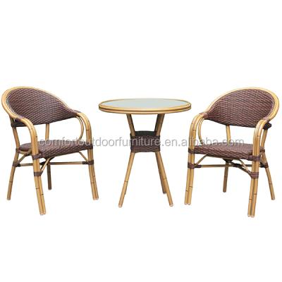 China Restaurant Set Synthetic Rattan Garden Furniture Set for sale