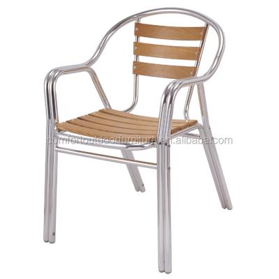 China Aluminum Wooden Double Legs Tube Outdoor Garden Double Tubes Chair for sale