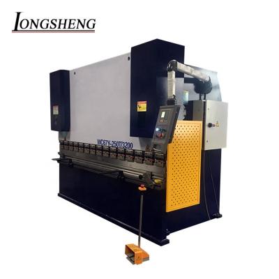 China New heavy duty horizontal 250ton nc hydraulic press brake for aluminum iron stainless steel for sale