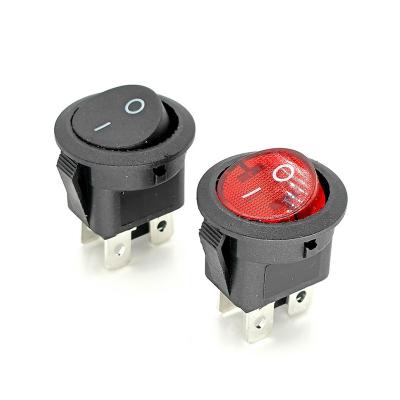 China PA66/Brass/Stainless 220v Wintai-Technology KCD2-224 rocker switch rocker switch 6a 250v dpdt red color steel rocker switch for sale