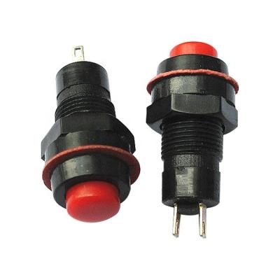 China Wintai-Tech DS-211 PA66/Brass/Stainless Steel Electric Micro Switch 2 Pin Push Button Momentary Push Button Switch for sale