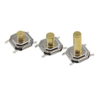 China Wintai-Tech TS-5252AS PA66/Brass/Stainless Metal Steel Dome Tactile Switch Tactile Switch PCB Tactswitch for sale