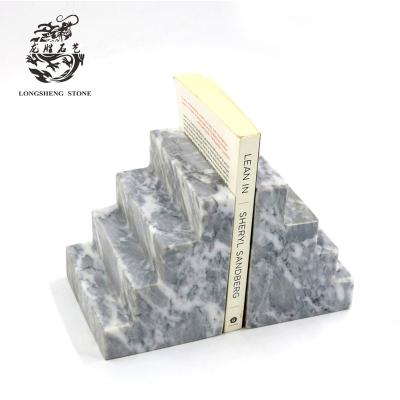 China Stone Marble Opens Natural Stone Bookends Study Room Bookends Stand for sale