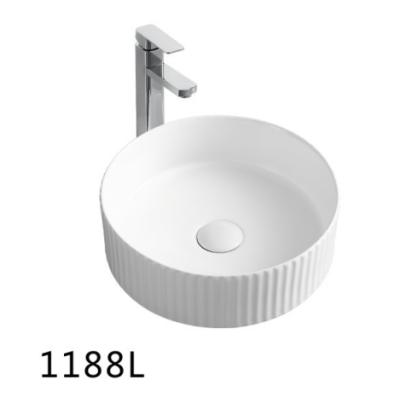 China Art Basin 1188L Chaozhou Modern Design Wash Hand Round Ceramic Sink Around Ceramic Art Basin for sale