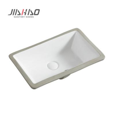 China 903A Single Rectangular Under Mount Basin White Color Art Modern Wash Hand Basin for sale