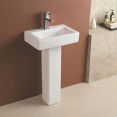 China 826 Export Modern Standard Bathroom Ceramic Hand Wash Basin With Pedestal for sale