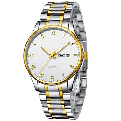 China Luminous Watch Manufacturer Luxury Men's Watch Stainless Steel Hands OEM Brand Day/Date Watches Men Wrist for sale