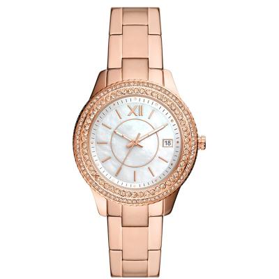 China Water Resistant Japan Quartz Ladies Watch Rose Gold Stainless Steel Band Watches Charming Clock Online Sales for sale