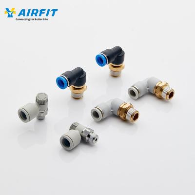 China Building Material Plastic Pneumatic Fitting Stores AIRFIT APC-G 8mm One Touch Fittings With G-thread for sale