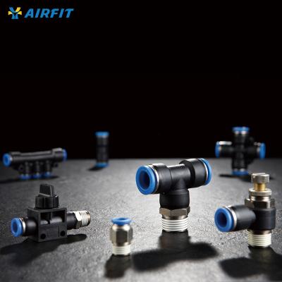 China Phramacy Parts AIRFIT PC PY PL 8mm Push On Plastic Pneumatic One Touch Pipe Air Fitting Pneumatic Fittings for sale