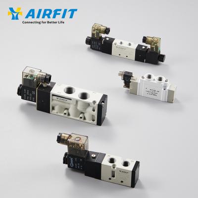 China AIRFIT Automatic Control Air Water Gas Solenoid Valve Pneumatic Spool 12v Valve for sale