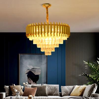 China Beautiful Modern Crystal Pendant Lamp Baroque Classical K9 Chandelier Light From China Manufacturer for sale