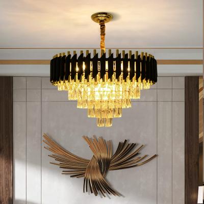 China Modern Customized Villa Crystal Pendant Lamp Luxury Indoor Beautiful High Lumen Hotel Restaurant for sale