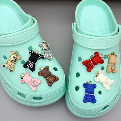 China New Selling Shoe Buckle Street Style Upper For Women Cartoon Pearl Shoe Charms And Croc Shoe Chain Charm for sale