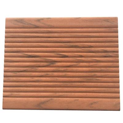 China Exterior 3D Flooring Modern Deep Embossed Composite Decking WPC Flooring Plastic Composite Decking for sale