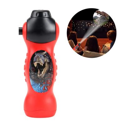 China Reasonable projection distance is about 50-150cm dinosaur projector lamp with 24 models kids dinosaurs projecting Toy Educational Flashlight Interesting Dinosaur torch games for sale