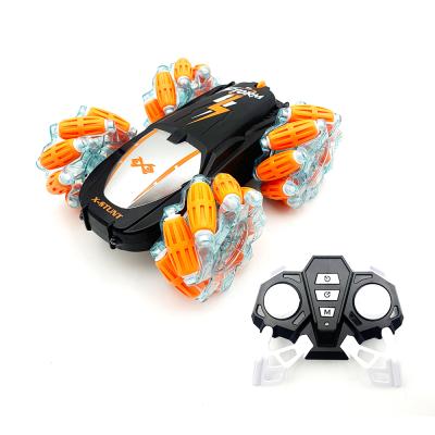 China RC Hobby Mecanum Wheels Mini RC Car Side Drift 2.4GHz Remote Control Stunt Car Toys 360 Degree Rotation for sale