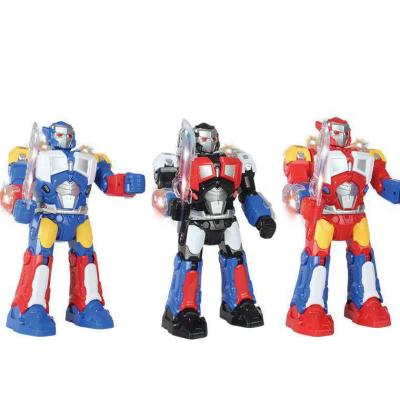 China Good Quality Cartoon Toy Electric Toy Kit Child With Light And Music STEM Robot Toys For Children for sale