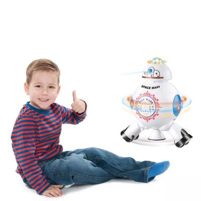 China 2020 Hot Selling Cartoon Toy Robot Series Toys Electric 360degree Rotation With Music And Light Toys for sale