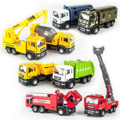 China 1:50 Toy Vehicle Model Toy Alloy Diecast Engineering Dump Crane Truck Transport Military Tow Diecast Car for sale