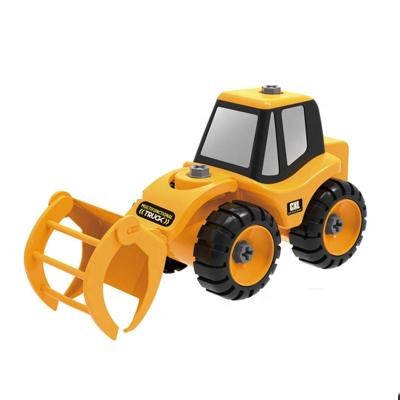 China Toy High Quality Diy Rollers Truck Construction Vehicle Assembly Diecast Cars Toys Children Toy Car for sale