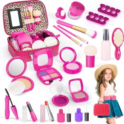 China Electronic Toy 22Pcs Pretend Game Simulation Cosmetic Makeup Handbag Toys For Girls Children Educational Birthday Gift for sale