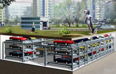 China Automatische parkeertoren met horizontale circulatie Te koop