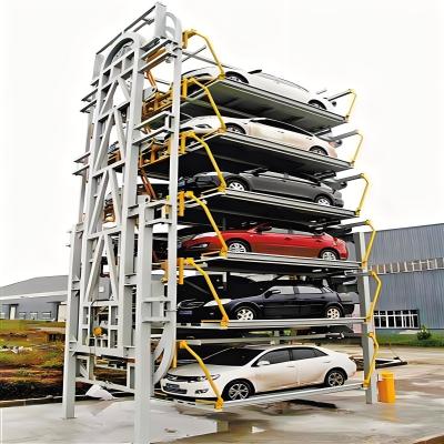 China 6 lagen Rotary Parking System Mechanische parkeerplaatsen Te koop