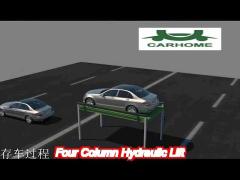 schneider omron siemens four column hydraulic 2500kg car lifts for residential garages