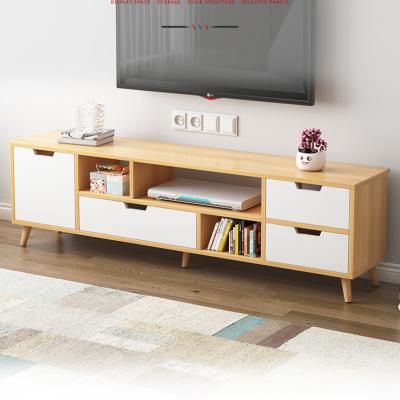 China Luxury Modern Customization MDF Unit TV Stand TV Stand Rack Cabinet Designs With Solid Wood Legs for sale