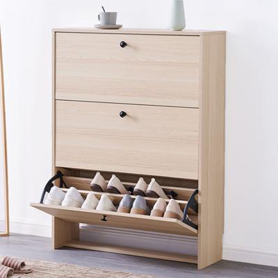 China Modern Design Adjustable Wooden Lush Simple Shoe Cabinet Furniture Rotating Shoe Rack (Height) for sale