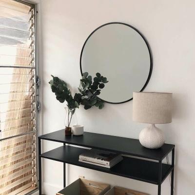 China Samll Quantity Acceptable Big Cheap Dressing Mirrors Home Modern Mirrored Mirror Furniture Round Silver Wall Decorative Furniture for sale