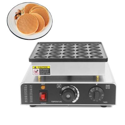 China Commercial New Mini Dutch Pancake Maker Dorayaki Grill 25 Holes Snack Poffertjes Adjustable Thermostat Cake Making Machine With CE for sale