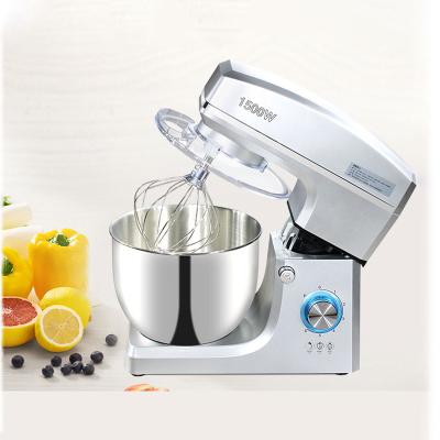 China 7L Commercial Electric Snacks Factory Stainless Steel Bowl Dough Mixer Household Food Mixer Egg Cream Salad Mixer Cake Mixer for sale