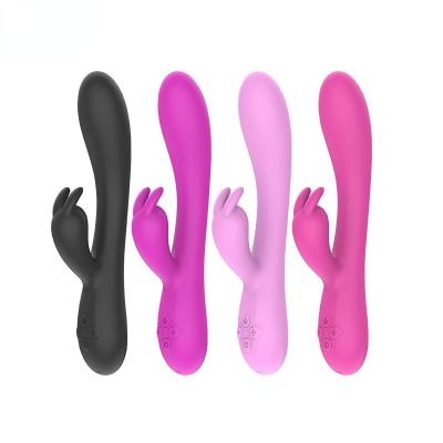 China Silicone+ABC Double Head Heating Vibrator Women Electric G Point Stick Masturbator Vibrating Adult Sex Toys for sale