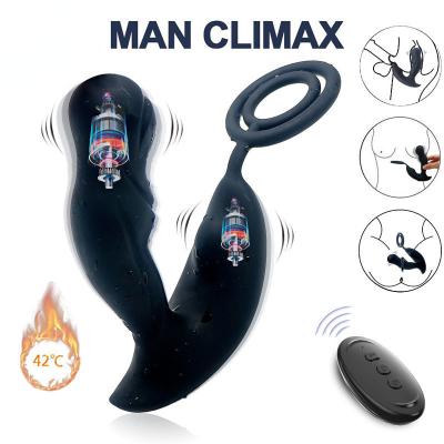 China Male Ring Remote Control Horseshoe Massager Radio Plug Silicone Butt Adult Products Anal Sex Toys Prostate for sale