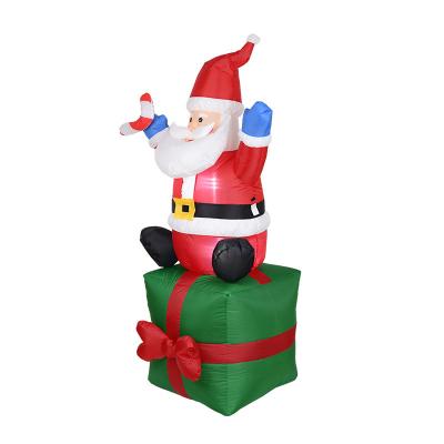 China Inflatable Santa Light Inflatable Christmas Decoration Yard Layout Inflatable Props Props for sale