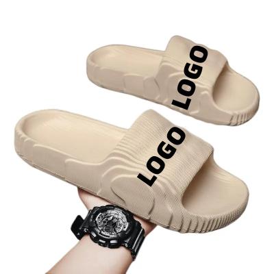 China MOQ men's and women's LOW chain large size 29-46 EVA Beach Sandals Slides Slippers YEZZY YEEZI for sale