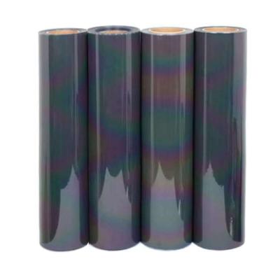 China Wholesale Reflective Rainbow High Gloss Transfer Film Reflective Heat Transfer Vinyl for sale