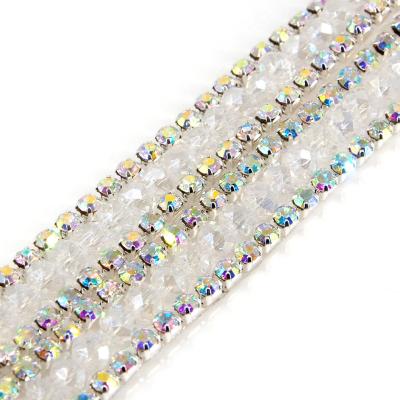 China 3D Whosale custom rhinestone band chain for sale