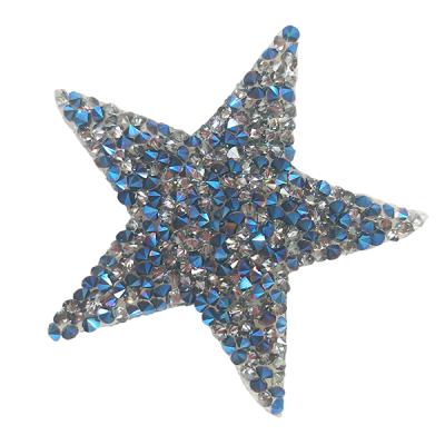 China Viable Custom Wholesale Star Rhinestone Applique For Women Apparel for sale