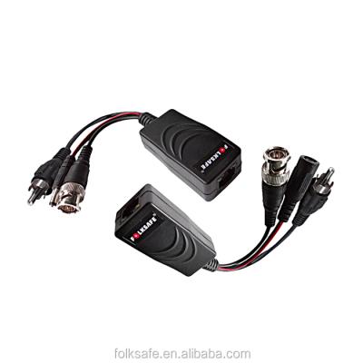 China ABS engineering VGA cat5 balanced transformer power plastic housing video-audio balanced transformer for PVD CVI AHD TVI HD camera for sale