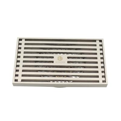 China Modern Design Chrome Linear Floor Drain Cover Plate for Basin Usage in Modern Hotels for sale