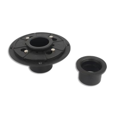 China Shower Drain Base Flange Kit with Threaded Adjustable Ring Adapter and Rubber Coupling Gasket Basin Usage Floor Drain Flange for sale