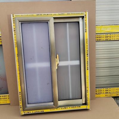 China Horizontal Roller Blind for Rural Self-Built Push-Pull Aluminum Alloy Sliding Windows for sale