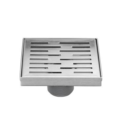 China Modern 4-Inch Floor Drain with Anti-Odor Grate for Hotels Popular Design for sale